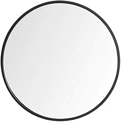 Beauty4U Large Round Metal Frame Mirror, 19.7” Wall-Mounted Mirror for Bedroom, Bathroom, Livin... | Amazon (US)
