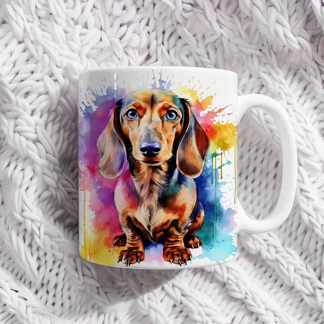 Dachshund Coffee Mug 11oz Cute Gift for Friend Mug Housewarming Gift Funny Dachshund Mug Set for ... | Etsy (US)