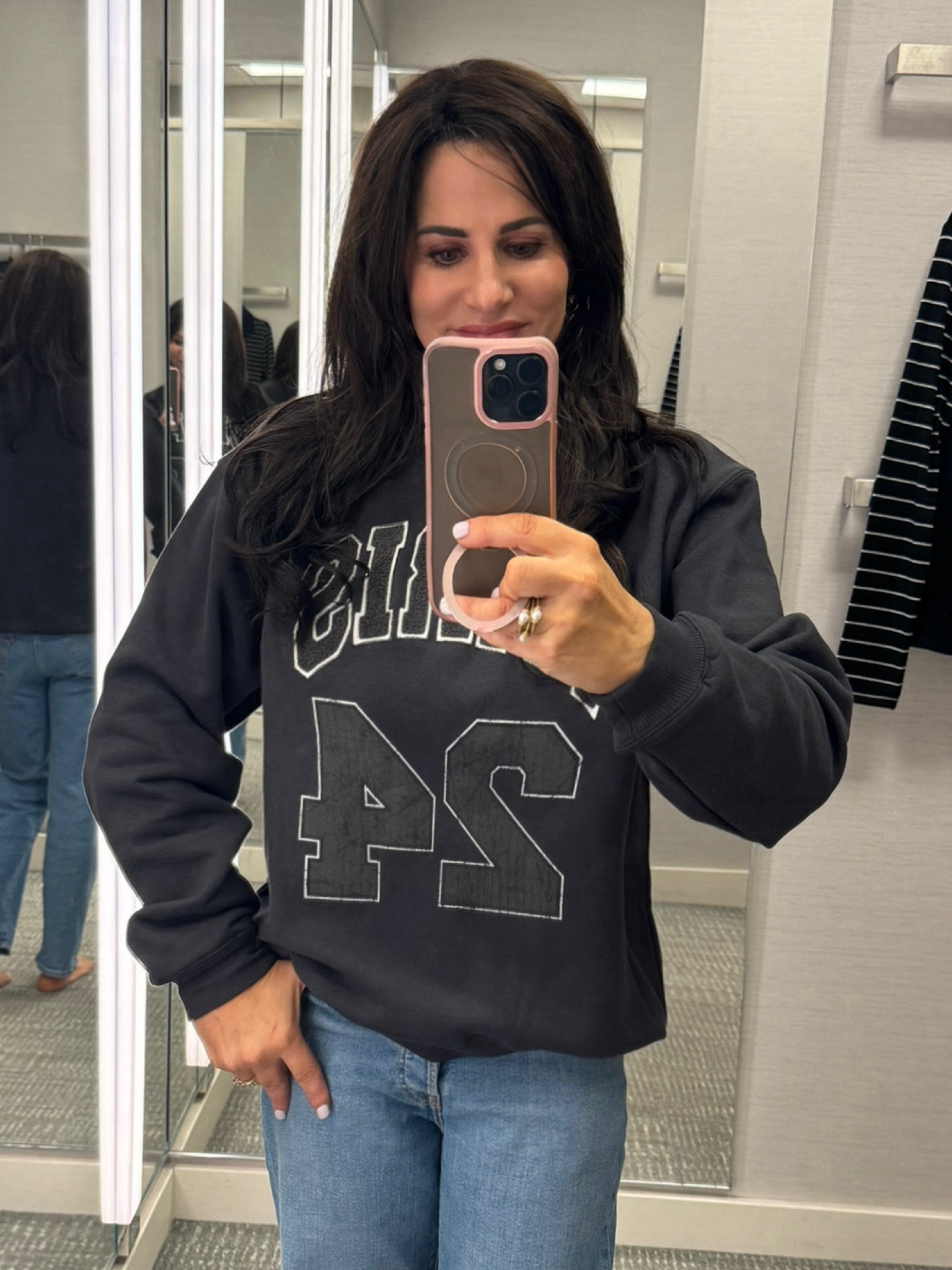 Love this sweatshirt. Not super heavy and perfect for layering . 

#LTKFindsUnder50 #LTKStyleTip #LTKOver40