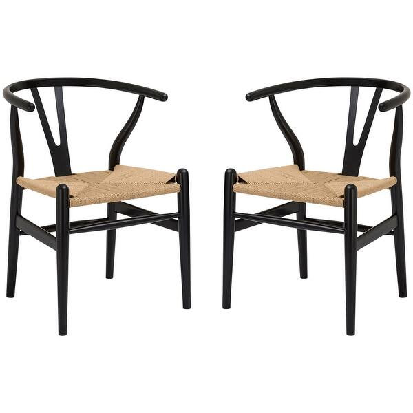 Poly and Bark Weave Chairs (Set of 2) - BlackBrand: Poly and Bark283Chevron Small Down4.7 out of ... | Bed Bath & Beyond