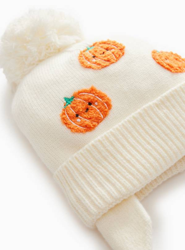 Halloween Pumpkin Pom Pom Hat 3-6 months | Tu Clothing
