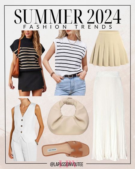 Embrace the heat with Summer 2024's hottest fashion trends, where bold colors, breezy fabrics, and statement accessories take center stage. From runway-inspired looks to effortlessly chic ensembles, this season is all about expressing your unique style under the sun. Get ready to shine!

#LTKstyletip #LTKSeasonal
