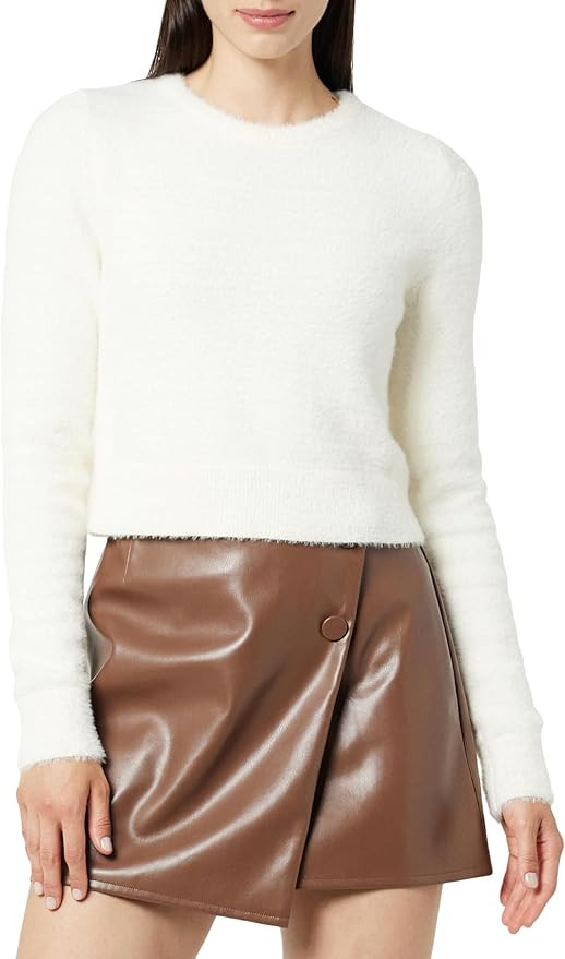The Drop Women's Juliana Cropped Eyelash Sweater | Amazon (US)