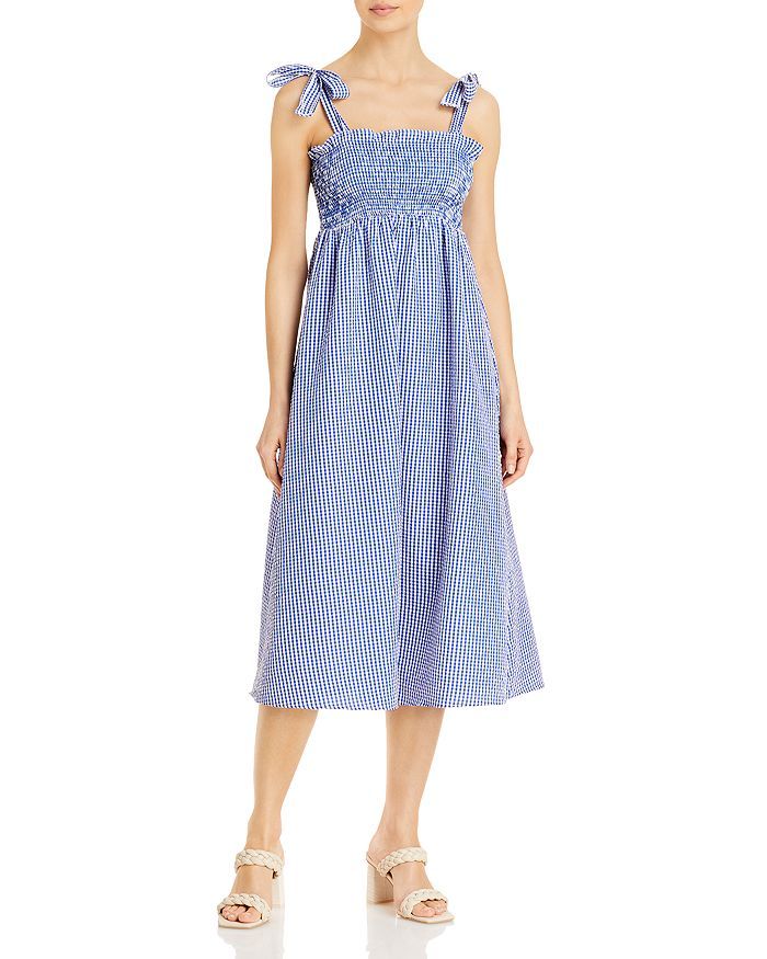 Seersucker Long Midi Bow Tied Dress (58% off) - Comparable value $118 | Bloomingdale's (US)