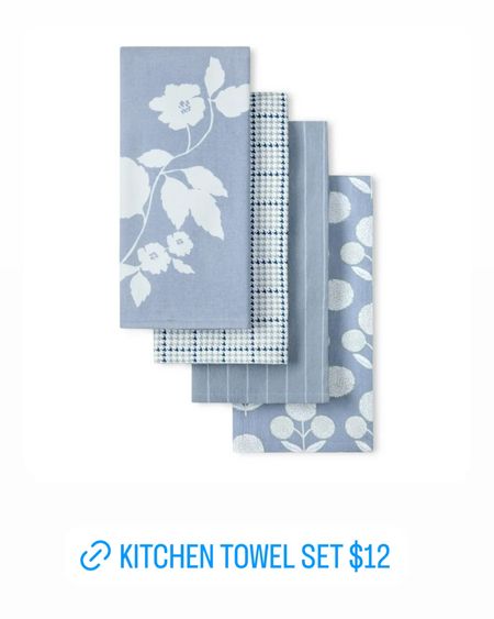 New kitchen towels sets under $15 ✨ block print towel, dish towels blue towels sage green towel kitchen accessories 

#LTKsalealert #LTKhome #LTKfindsunder50