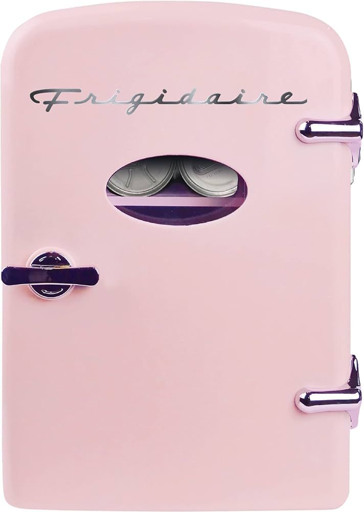 Frigidaire Pink EFMIS129- AMZ EFMIS129 Mini Portable Fridge, 4 litres Capacity Chills Six 12oz Ca... | Amazon (US)
