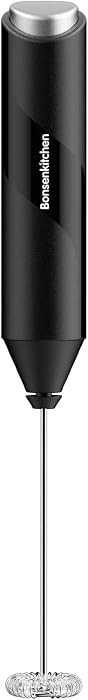 Bonsenkitchen Powerful Milk Frother for Coffee, Fast Handheld Drink Mixer with Stainless Steel Wh... | Amazon (US)