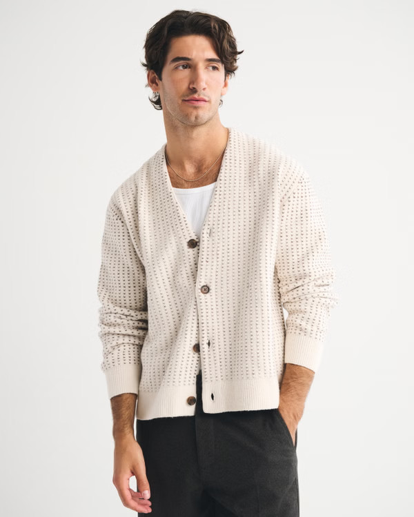 Textured Cardigan | Abercrombie & Fitch (US)