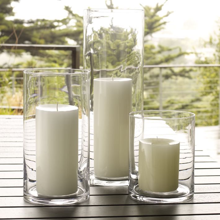 Simple Glass Candleholders | West Elm (US)