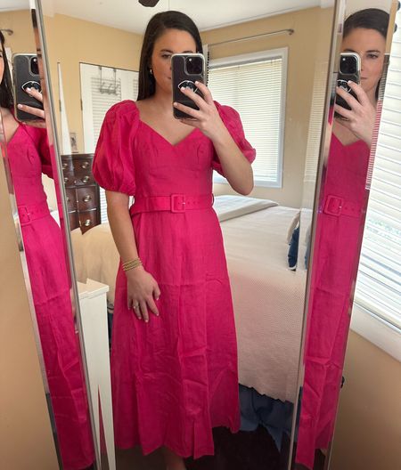 Another Other Stories sale section find. This belted pink linen dress with puff sleeves fits perfectly (I’m in a 4) and is the type of dress I can see myself reaching for over and over. I’ve included additional Other Stories sale favorites here!

#LTKsalealert #LTKfindsunder50 #LTKfindsunder100