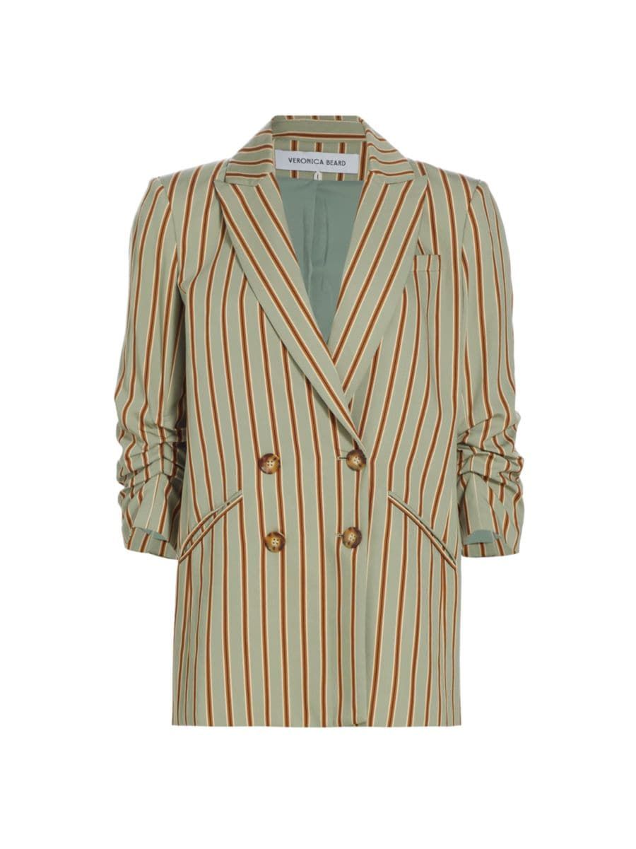 Kiernan Striped Double-Breasted Jacket | Saks Fifth Avenue