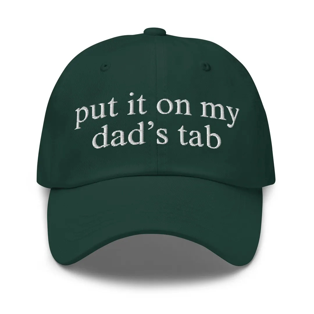 Put It on My Dad's Tab Hat - Green Trendy Hat - Chic Girl Fashion - Etsy | Etsy (US)