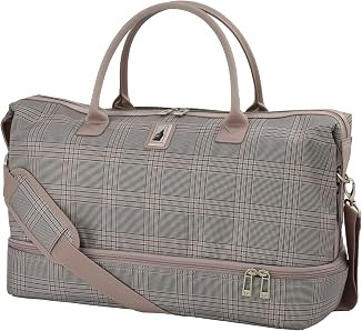 London Fog Brentwood IV 20" Drop Bottom Duffel, Rose Charcoal | Amazon (US)