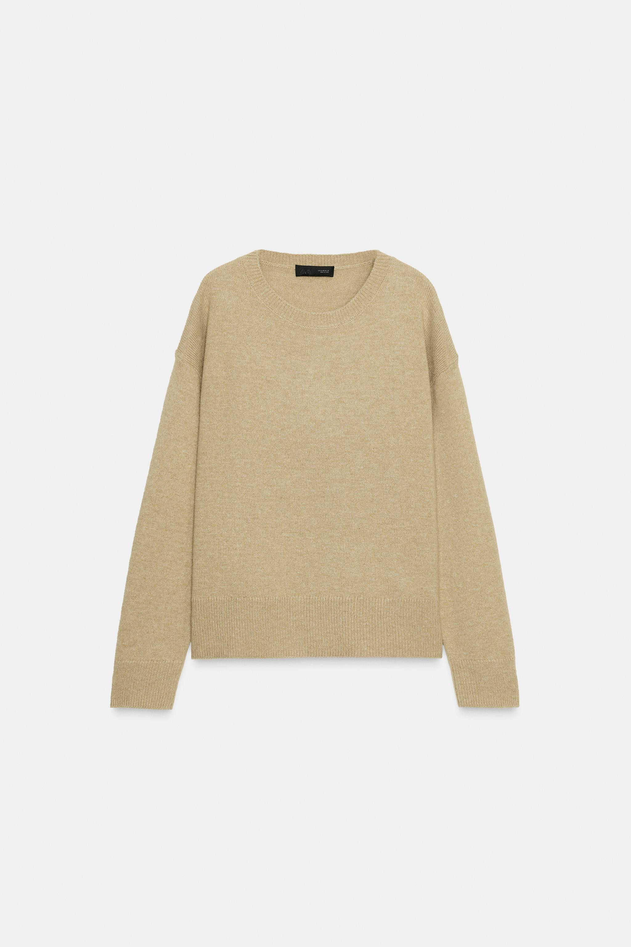 PLAIN KNIT WOOL JUMPER | Zara US