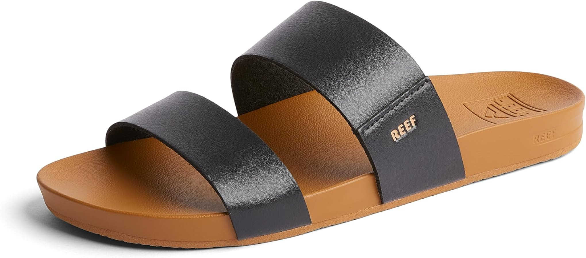 Reef Womens Vista Vegan Leather Slides With Cushion Bounce Footbed Sandals | Amazon (US)