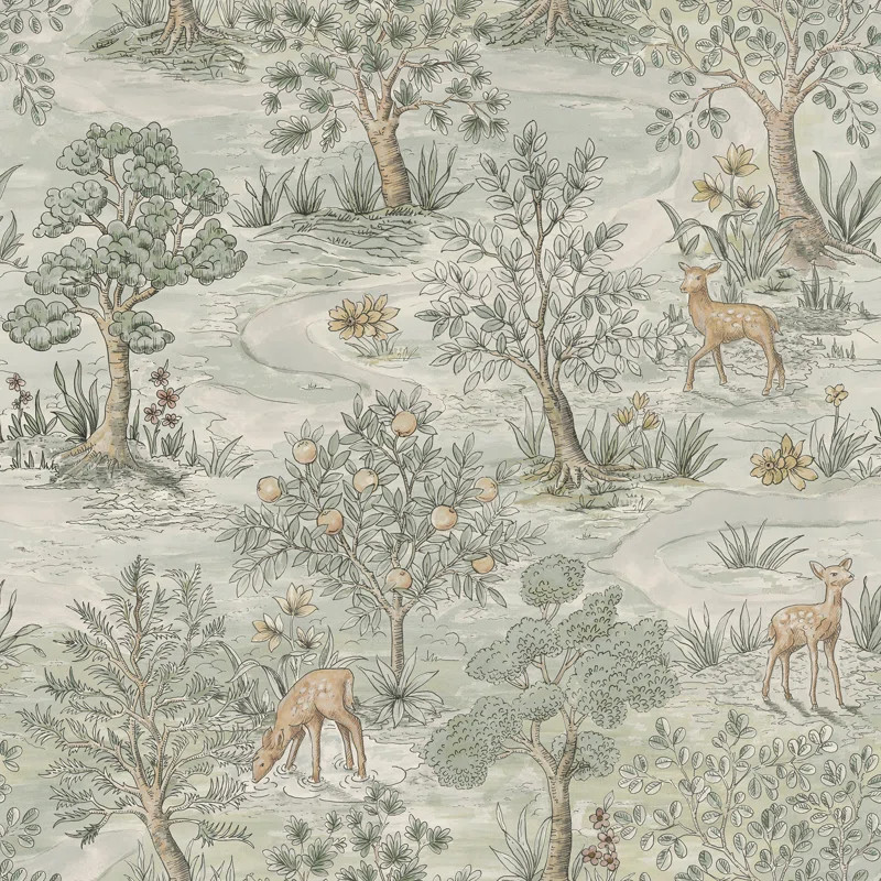 Bramble Wintergreen Peel and Stick Wallpaper | Wayfair North America