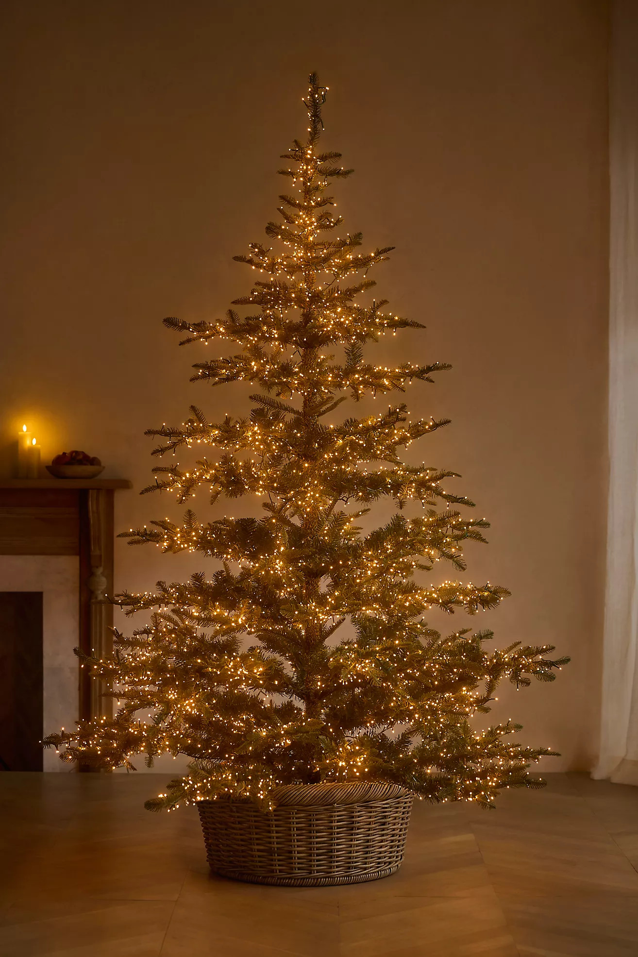 Artificial Pre-Lit Noble Fir, 7.5’ | Anthropologie (US)