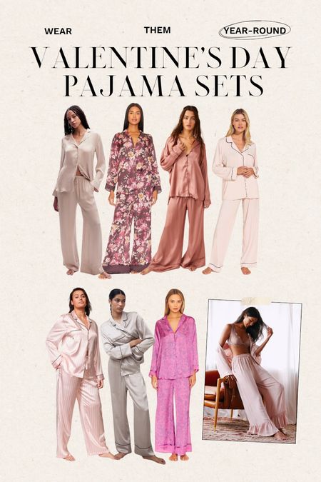 Valentine’s Day pajamas you can wear year-round // vday pajamas, pajama set, silk pajamas, satin pajamas, pajama set women's

#LTKfindsunder100 #LTKstyletip #LTKSeasonal