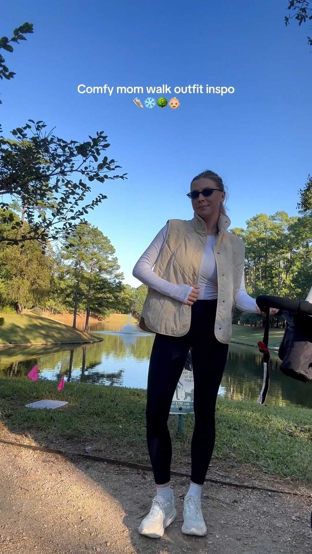 Mom walk outfit! S in top and leggings, M in vest! 

#LTKootd #LTKmomlife #LTKfitnessgoals