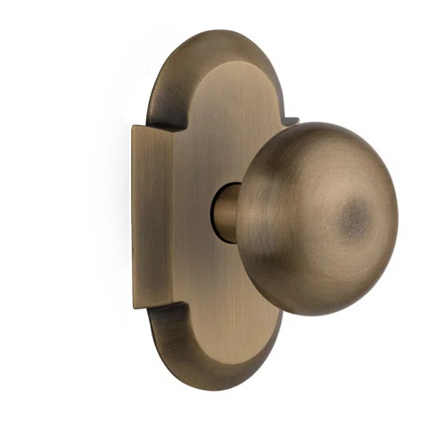 New York Single Dummy Door Knob with Cottage Plate | Wayfair North America