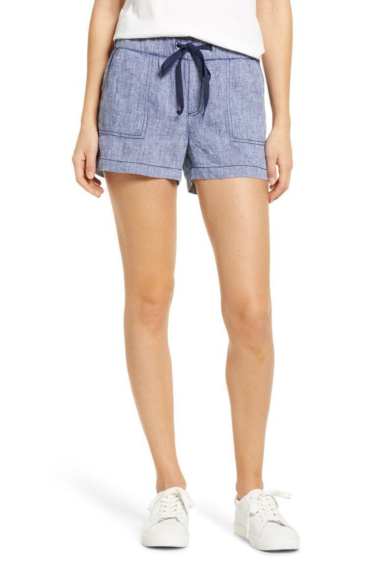 Tie Waist Linen Shorts | Nordstrom