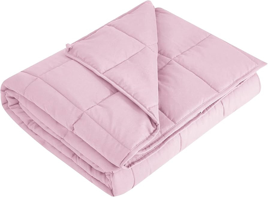 L'AGRATY Weighted Blanket - 36"x48" 5lbs Cooling Breathable Heavy Blanket Microfiber Material wit... | Amazon (US)