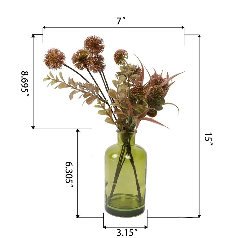 Home Decor Collection 15" Artificial Table Arrangement Bouquet | Walmart (US)