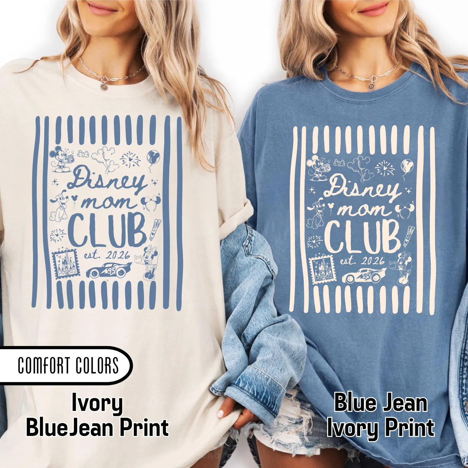 Disney Mom Club Shirt, Mickey Mom Comfort Colors Tee, Trendy Motherhood Shirt, Cute Mickey Mama G... | Etsy (Global)
