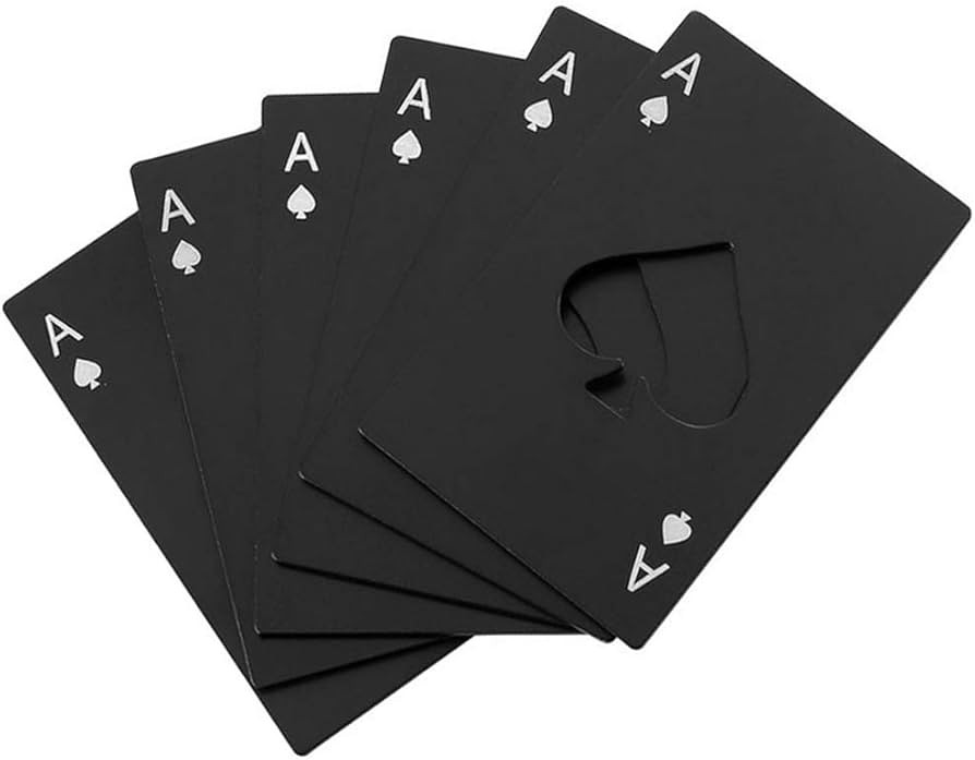 Wine Bottle Opener Stainless Steel Credit Card Size Casino Beer Bottle Opener Cap Opener for Your... | Amazon (US)