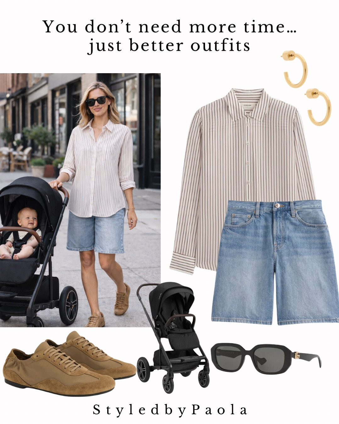 The kind of easy mom outfit that always works 🤍
Loose button-down, relaxed denim, and comfy sneakers = simple, elevated, and perfect for busy days with baby.

You don’t have to sacrifice style for comfort 

Linked 🔗 

#LTKU #LTKootd #LTKmomlife