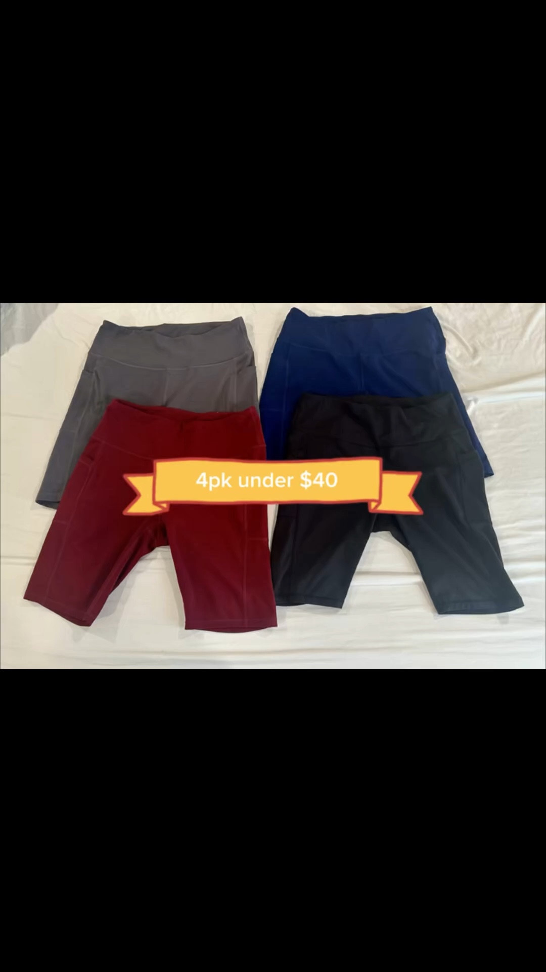 Biker shorts season is here.  ☀️💛 4 pack of biker shorts WITH pockets. Must have for busy moms. 

#LTKSeasonal #LTKmomlife #LTKActive