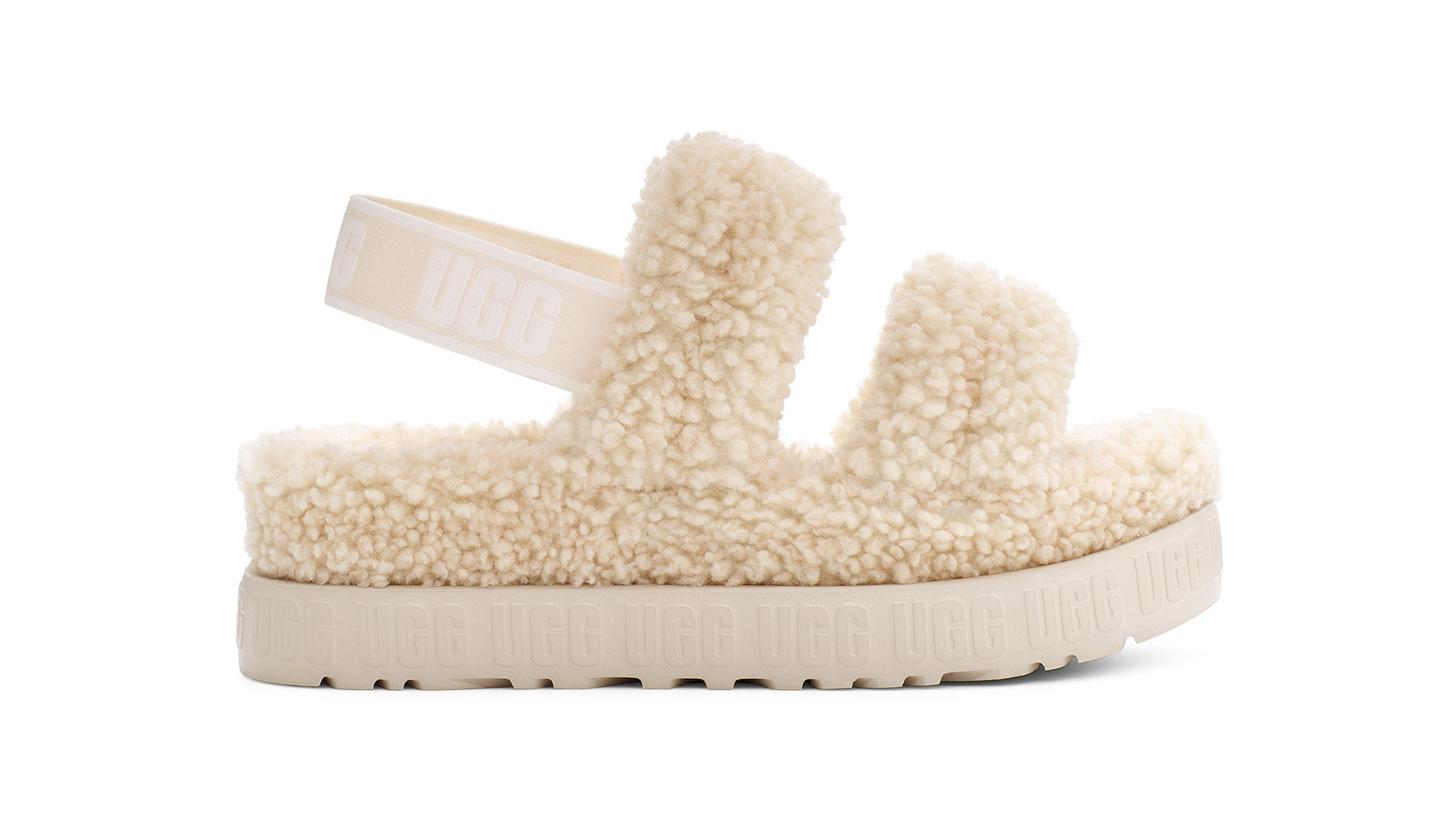 UGG Women's Oh Fluffita Sheepskin Slippers in Natural, Size 9 | UGG (US)