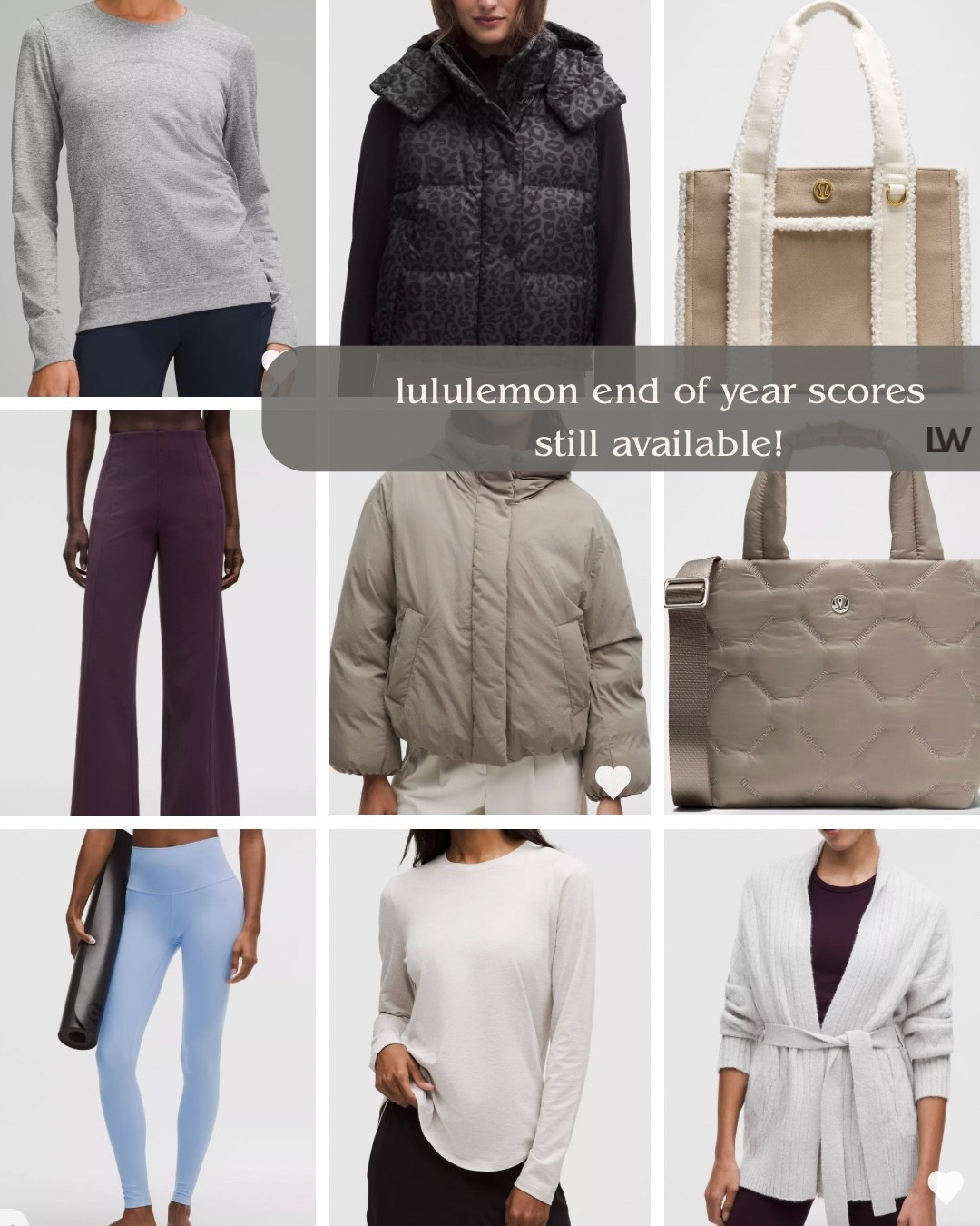 Still available and some of my favorites in the end of year scores! Act fast!@lululemon #ad #lululemonpartner 