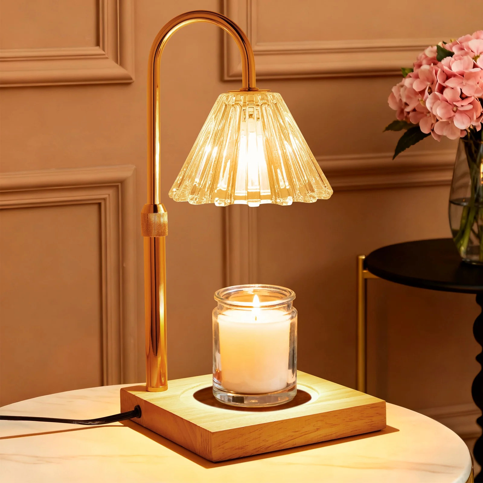 UNTIMATY Candle Warmer Lamp Adjustable Height Candle Wax Warmer with Timer, Dimmable Wax Melts Wa... | Walmart (US)