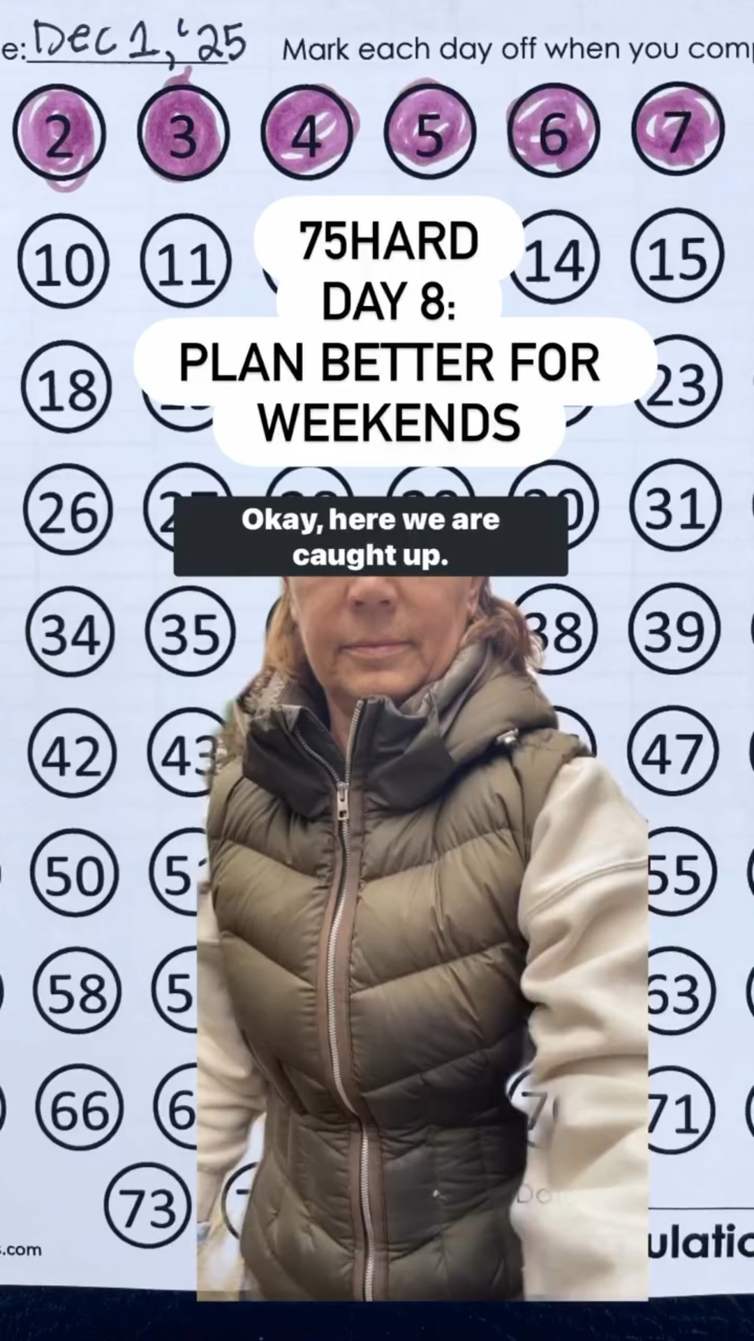 75HARD
DAY 8:
PLAN BETTER FOR WEEKENDS