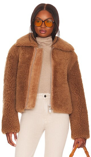 Kala III Shearling Bomber in Natural | Revolve Clothing (Global)
