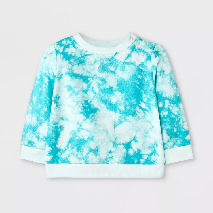 Baby Boys' Tie-Dye Sweatshirt - Cat & Jack™ Blue | Target