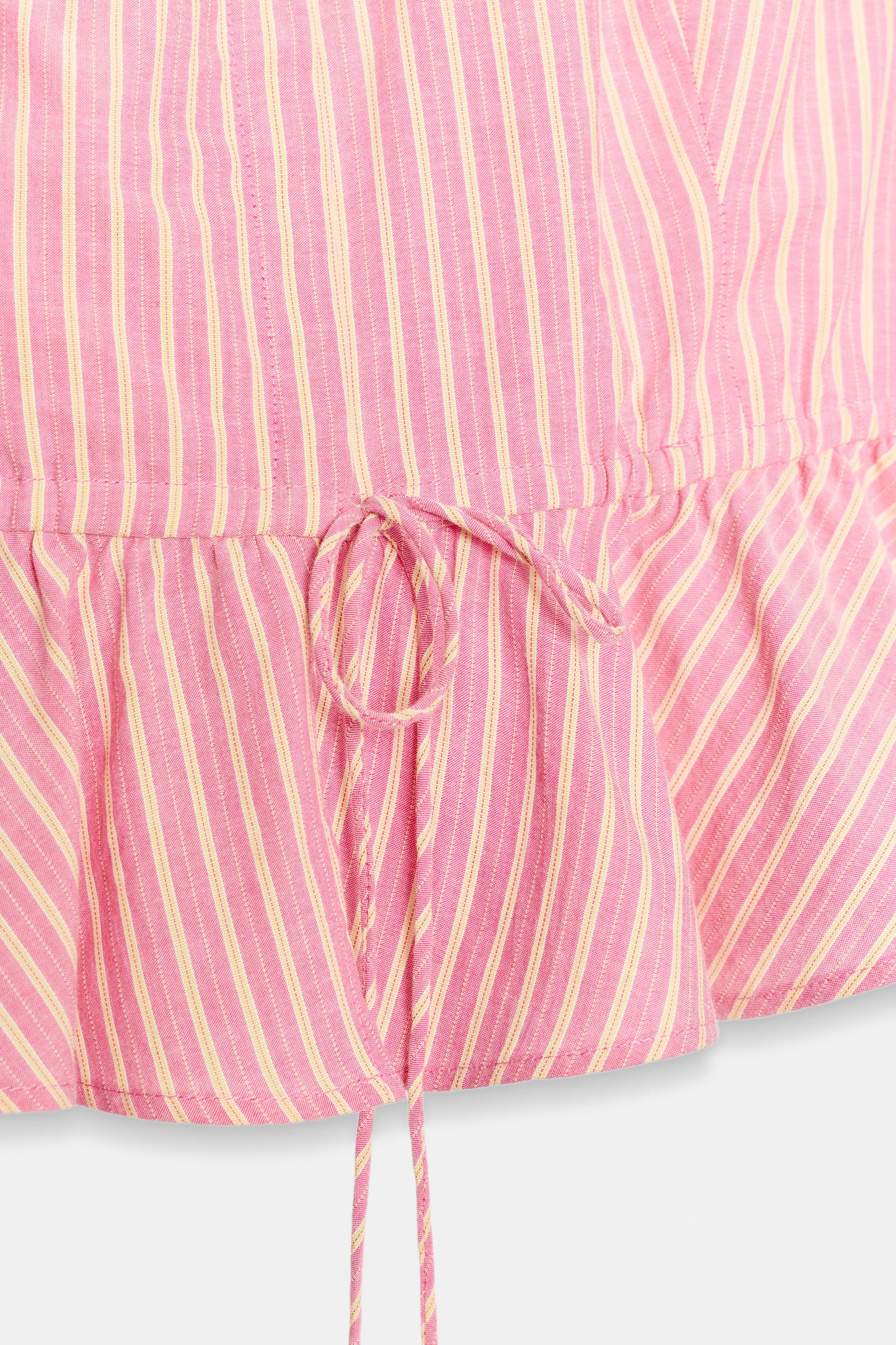 STRIPED PEPLUM TOP | Zara US