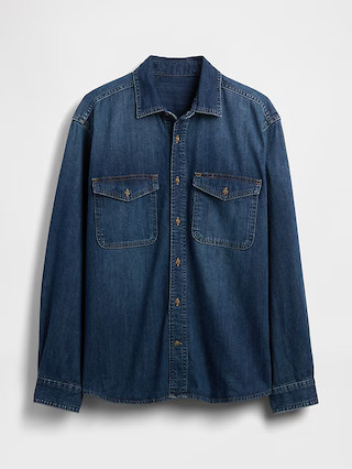 Denim Relaxed Shirt | Gap (CA)