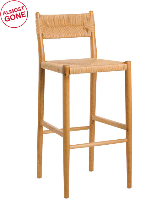 Solid Oak Esto Counter Stool | TJ Maxx
