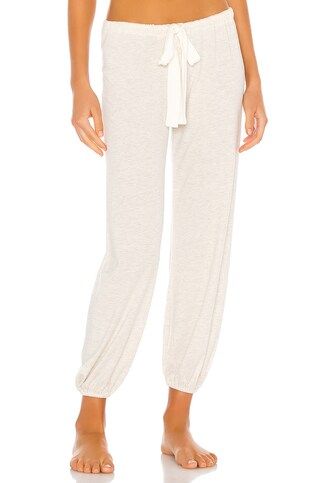 eberjey Heather Cropped Pant in Oatmeal from Revolve.com | Revolve Clothing (Global)