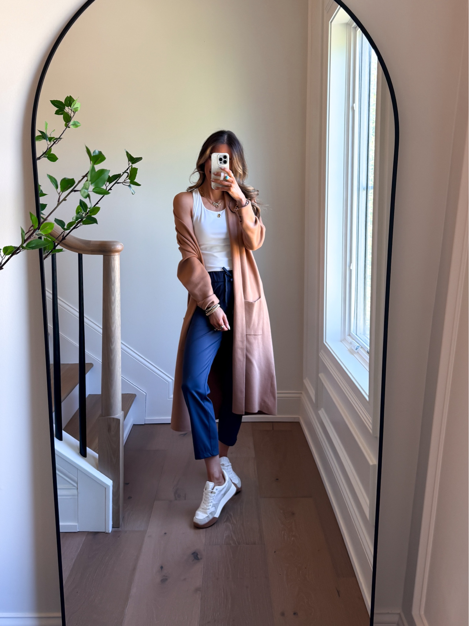 Wearing a size xsmall tank top with a built-in bra and xsmall joggers. Cardigan is a size small everything fits true to size. ￼

Travel outfit, airport outfit, ￼

#LTKActive #LTKfitnessgoals #LTKTravel