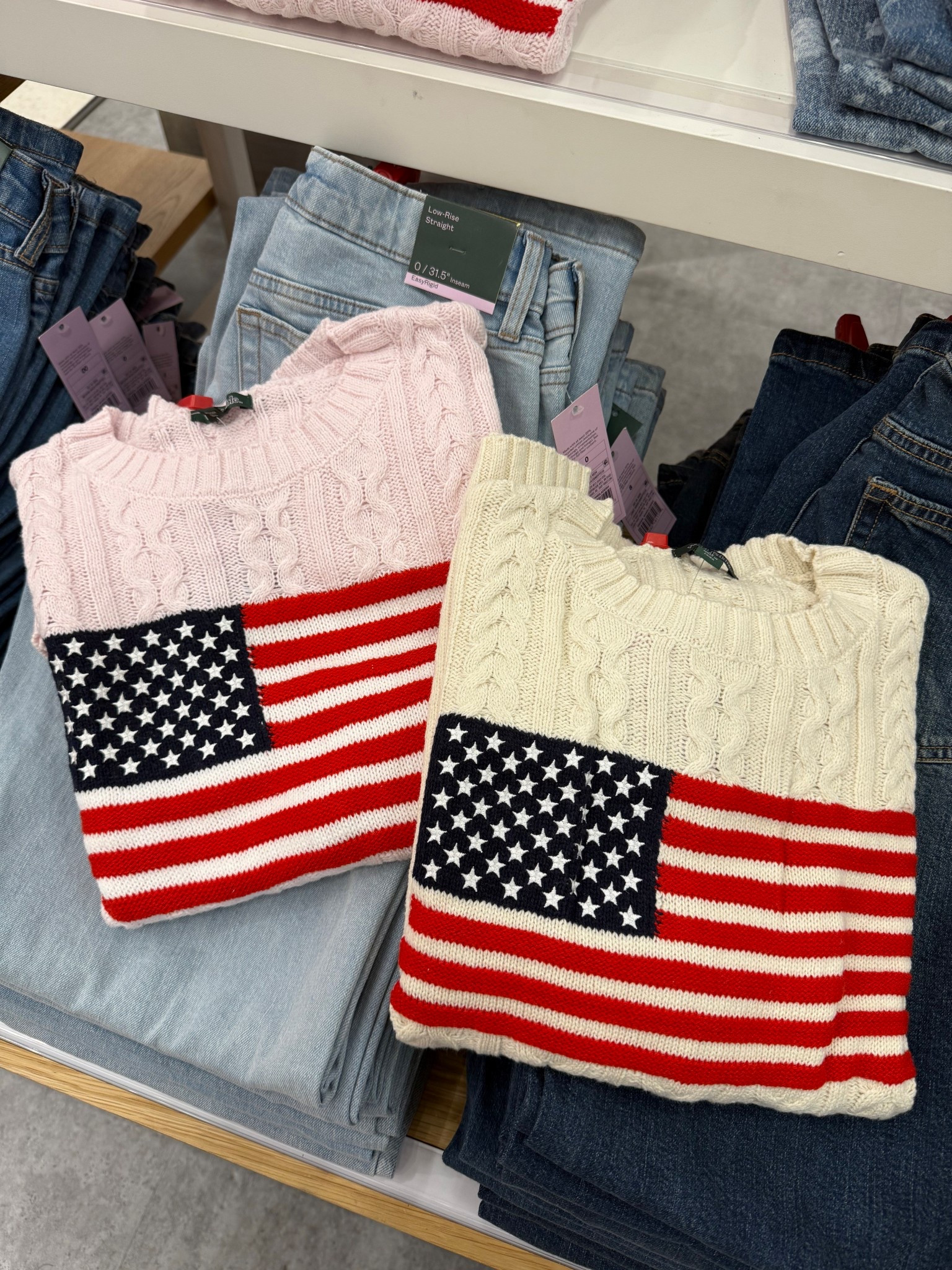 Love love these sweaters for Memorial Dsy, the Fourth, and all Summer long 🇺🇸
