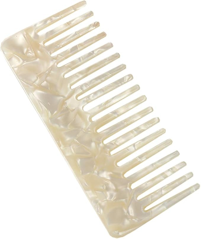 Incdnn Brosse à cheveux démêlante en acétate de cellulose et à grandes dents en écaille de ... | Amazon (FR)
