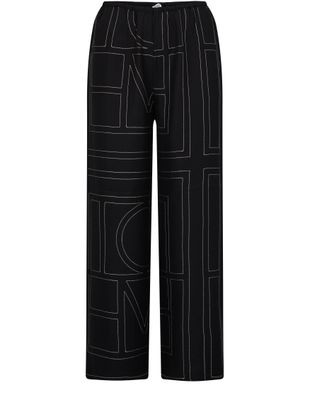 Monogram pyjama silk pants - TOTEME | 24S US