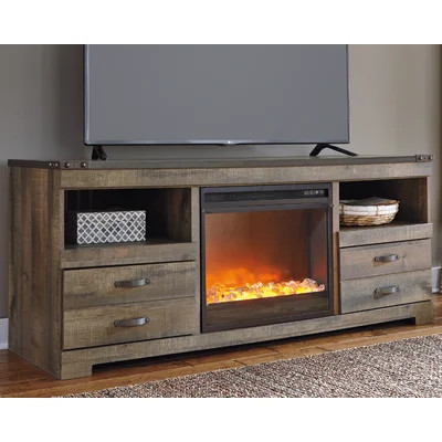 Dazya TV Stand for TVs up to 60" with Fireplace Included | Wayfair North America