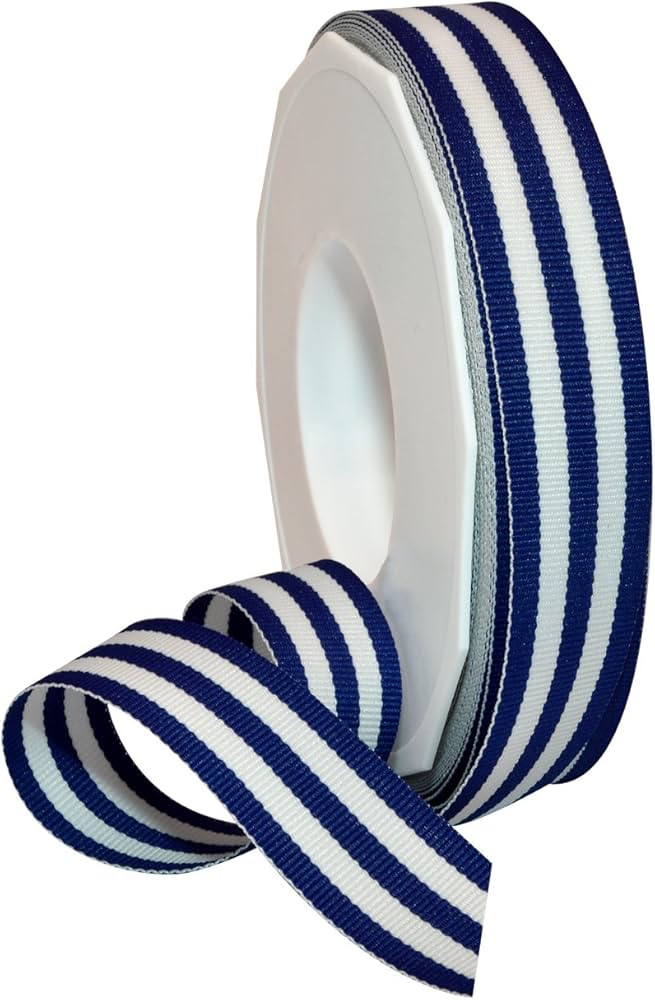 Morex Ribbon Polyester Grosgrain Striped Decorative Ribbon, Rainbow | Amazon (US)