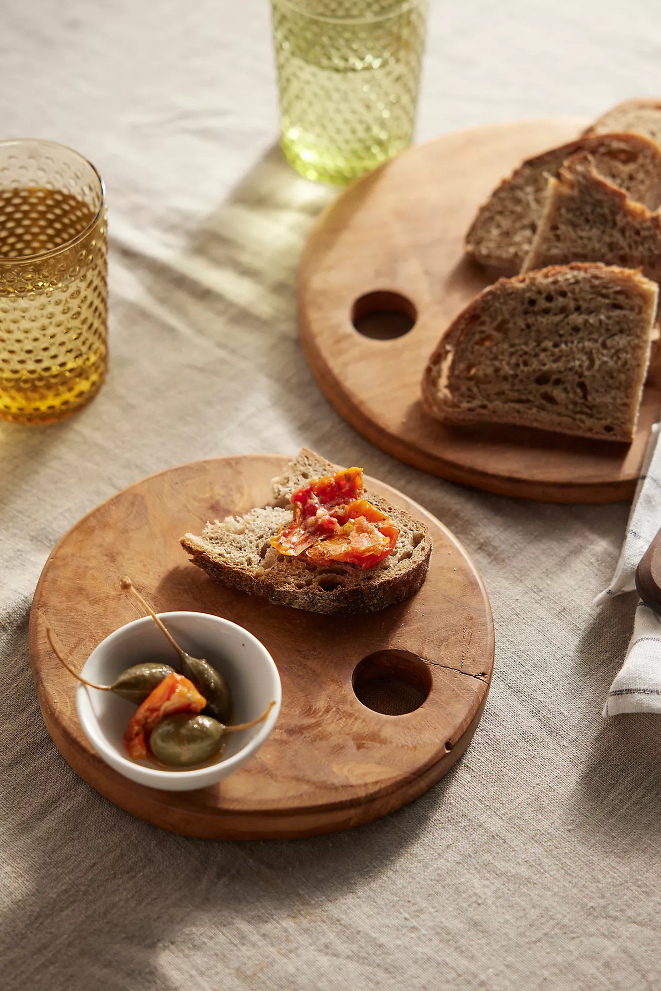 Teak Serving Board, Round | Anthropologie (US)