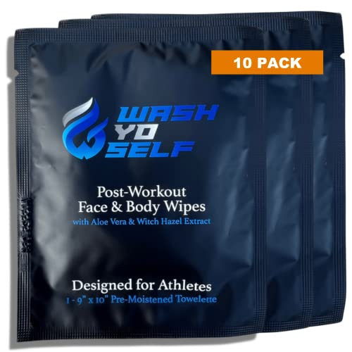 Wash Yo Self Body Wipes - Individually Packaged Disposable Wet Wipes for Kids and Adults - 10 pack | Amazon (US)