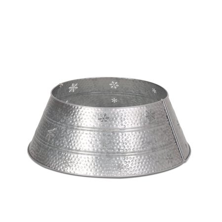 GDF Studio Clough Metal Christmas Tree Collar Silver | Walmart (US)